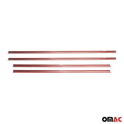 2013-2020 Toyota Yaris Window Molding Trim Streamer Stainless Steel Silver 4 Pcs