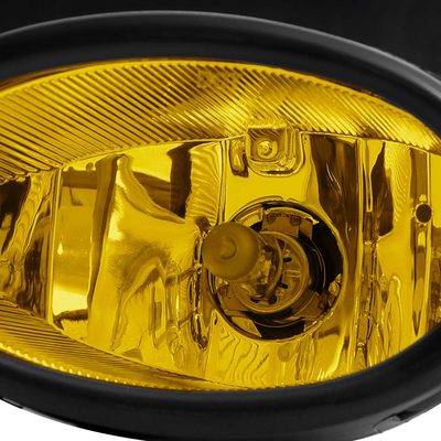 2006-2008 Honda Civic Coupe H11 Fog Lights Kit Chrome Housing/Yellow Lens
