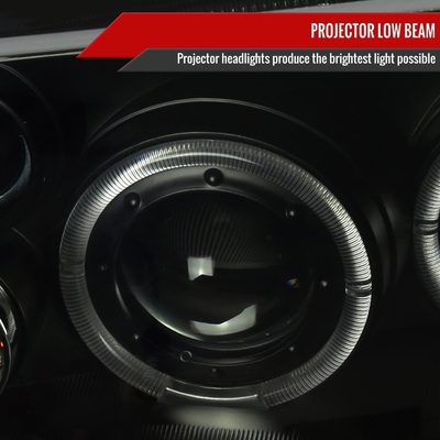 1999-2005 VW Jetta/Bora Mk4 Dual Halo Projector Headlights LED Light Smoke