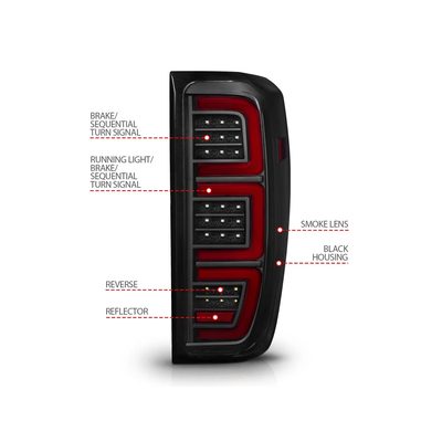 Anzo Smoked Black LED Tail Lights 311460