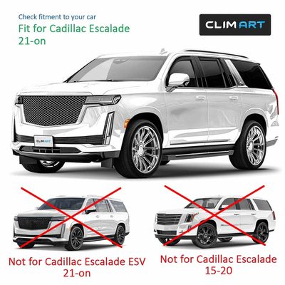 Clim Art Wind Deflectors for Cadillac Escalade Chevy Tahoe 2021-2026 Dark Smoke