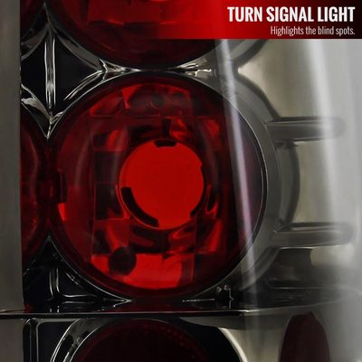 2004-2015 Nissan Titan Tail Lights Chrome Housing/Smoke Lens