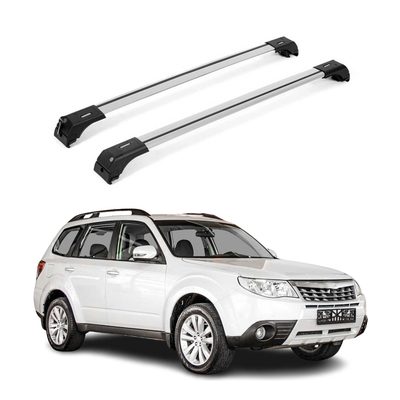 2009-2013 Subaru Forester III Roof Rack Cross Bars Silver
