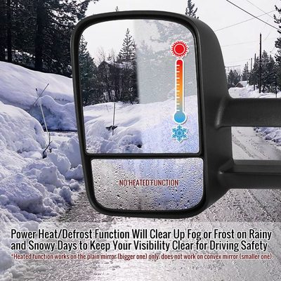 2007-2014 Chevy Silverado/Suburban GMC Sierra/Yukon/ XL Heated Towing Mirrors