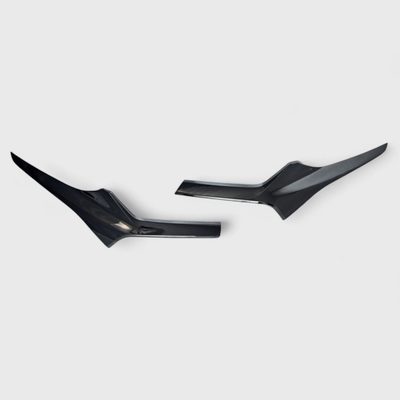 2019-2022 Chevrolet Blazer Grille Overlay Gloss Black 2Pcs ABS Plastic