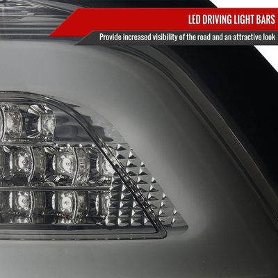 2008-2017 Mitsubishi Lancer / 08-2015 Lancer EVO X LED Tail Lights Chrome/Smoke