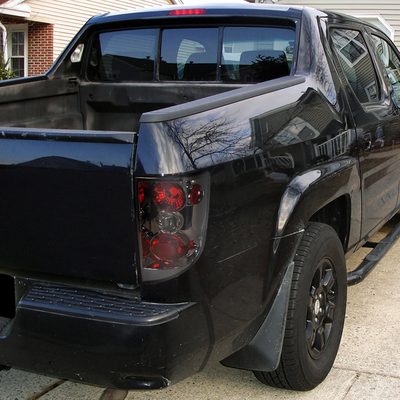 2005-2010 Honda Ridgeline Tail Lights Chrome Housing/Smoke Lens