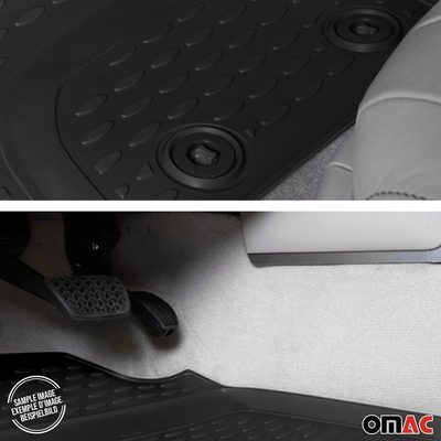 2007-2010 Hyundai Santa Fe 2.gen Pre-Facelift Floor Mats Liners Full Set All Weather Black