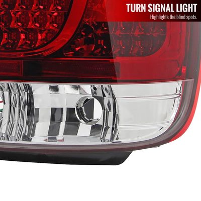 1998-2005 Lexus GS300/GS400/GS430 LED Tail Lights Chrome/Red Clear Lens
