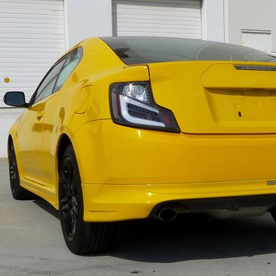 2011-2013 Scion tC V2 LED Tail Lights Matte Black Housing/Clear Lens