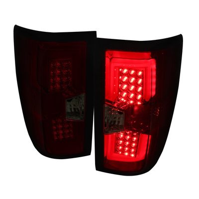 2014-2018 Chevy Silverado 1500 2500HD/Sierra 3500HD LED Tail Lights Red Smoke