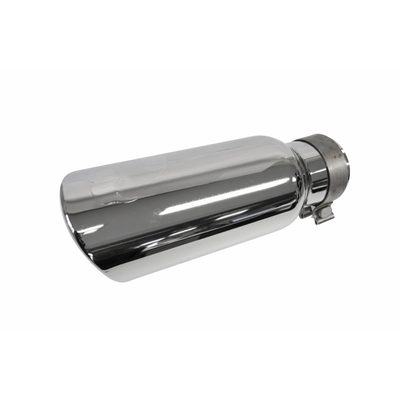 Colilla de escape para tubos de 3 1/2" Cromado