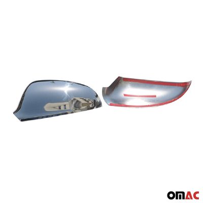 2016-2019 Buick Cascada Side Mirror Cover Caps Stainless Steel Silver 2 Pcs
