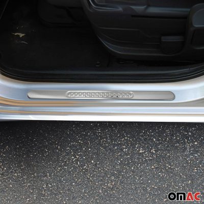 2013-2026 Ford Escape Door Sill Scuff Plate Scratch Protector Gloss Stainless Steel Silver 4 Pcs