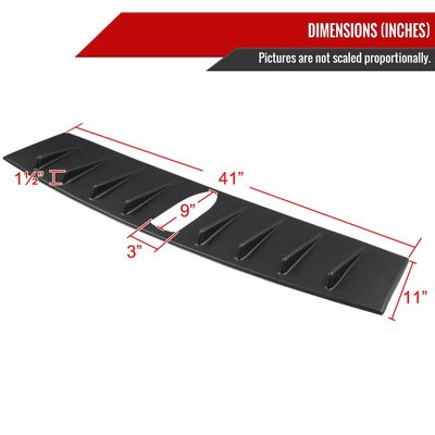 2015-2021 Subaru WRX/STI Matte Black ABS Shark Fin Style Rear Roof Spoiler