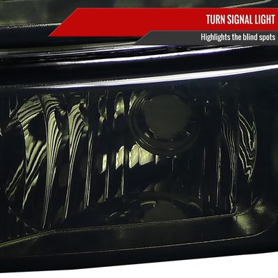 2002-2006 Chevy Avalanche/ 03-2007 Silverado Headlights Bumper Lights Smoke