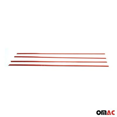 2011-2015 Chevrolet Aveo Sedan Window Molding Trim Streamer Stainless Steel Silver 4x
