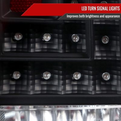 2015-2020 GMC Yukon/Yukon XL Denali SLE/SLT LED Tail Lights Black/Clear Red