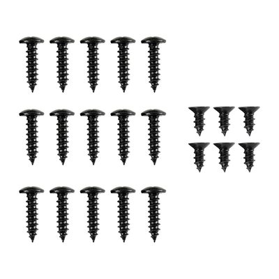 Universal Matte Black Polypropylene 3Pcs Front Bumper Lip Splitter Spoiler Set