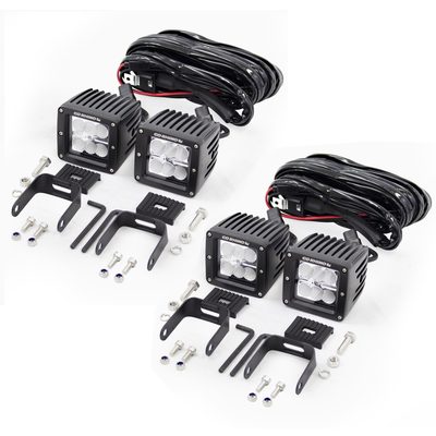 Faros Cuadrados de 3" GR Bright Series 2 Pares con arnes