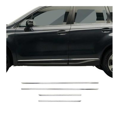 2014-2018 Subaru Forester IV Side Door Molding Trim Stainless Steel Silver 4x