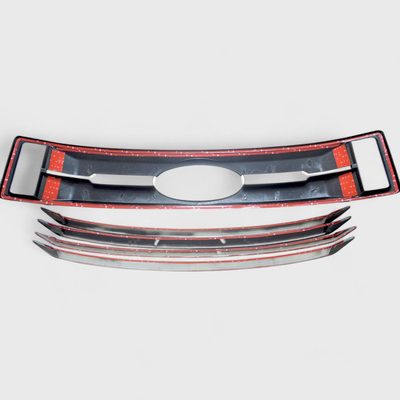 2017-2019 Ford F-250/350 Grille Overlay Gloss Black 5Pcs ABS Plastic