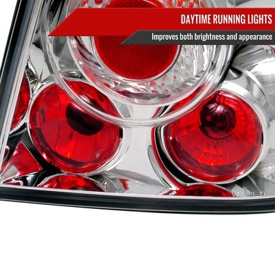 1999-2005 VW Jetta/Bora Mk4 Sedan Tail Lights Chrome/Clear Lens