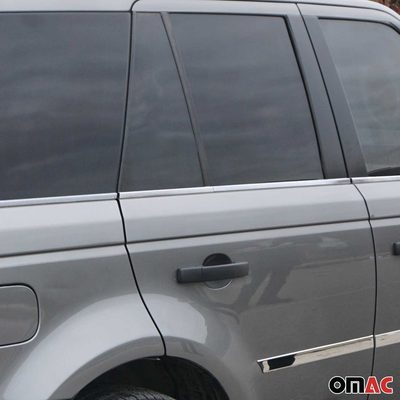 2006-2009 Land Rover Range Rover Sport Window Molding Trim Stainless Steel Silver 6x