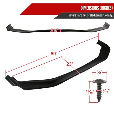 2013-2016 Scion FRS/Toyota 86 Polypropylene Bumper Lip Splitter Spoiler