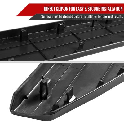 2013-2018 Nissan Frontier Black Textured ABS Tailgate Molding Protector Cap