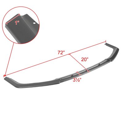 2017-2021 Honda Civic Si Matte Black 3Pcs Front Bumper Lip Spoiler Kit