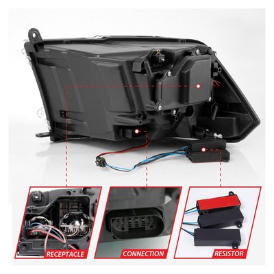Anzo Black LED Headlights 111464