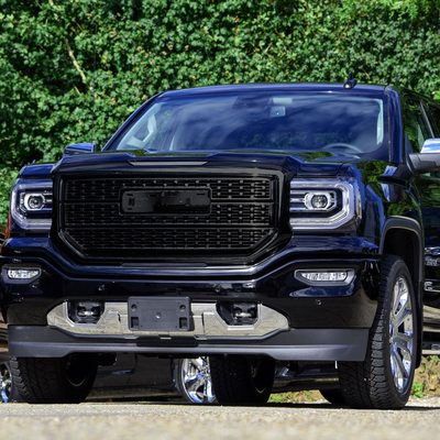 2016-2018 GMC Sierra 1500 Glossy Mesh Denali Style Hood Replacement Grille