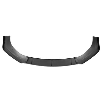 Universal Matte Black Polypropylene 3Pcs Bumper Lip Splitter Spoiler Set
