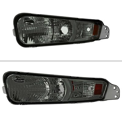 For Ford Mustang 2005-2009 Turn Signal Parking Lamp Chrome Housing Smoked Lens