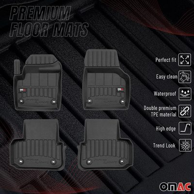 2015-2026 Land Rover Discovery Sport Premium Floor Mats Liners Full Set All Weather Heavy Duty