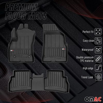 OMAC Premium Floor Mats for RAM ProMaster City 2015-2022 Heavy Duty All-Weather