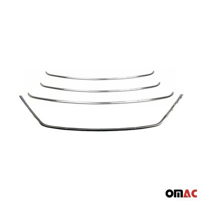 2010-2015 Hyundai Tucson Front Bumper Grill Trim Molding Stainless Steel Silver 4 Pcs