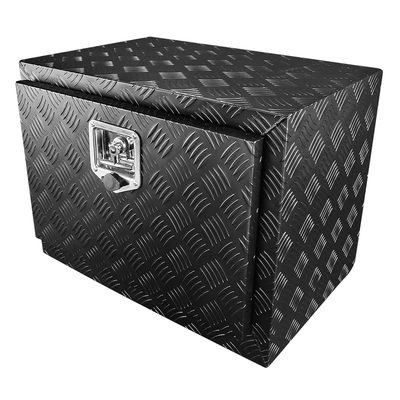 24" Heavy Duty Black Underbody Truck Tool Box w/ T-Handle Latch Lock & Keys