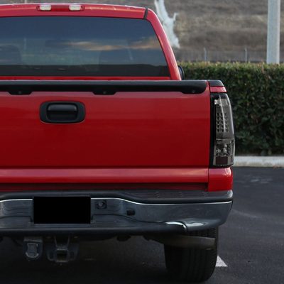 2003-2006 Chevy Silverado LED Tail Lights - G2 Chrome Housing/Smoke Lens