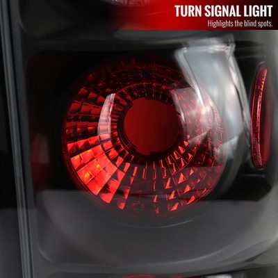 2003-2006 Chevrolet Silverado Tail Lights Matte Black Housing/Clear Lens