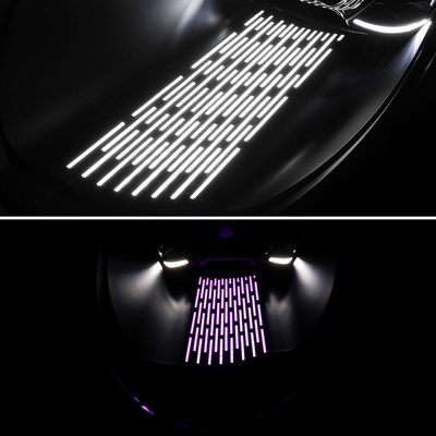For Porsche 911 997.2 2009-2013 LED Projector DRL Headlights Matte Black Glossy Accents Clear Lens