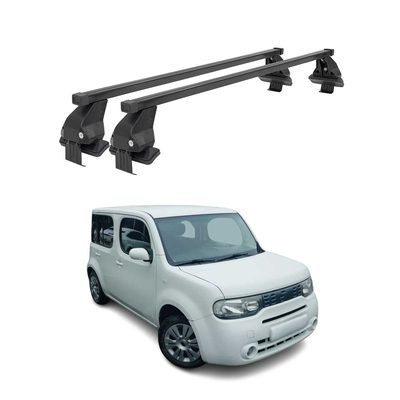 2009-2014 Nissan Cube Roof Rack Cross Bars Black