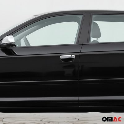 2005-2011 Audi A6 Sedan Car Door Handle Cover Protector Stainless Steel Chrome 5 Pcs