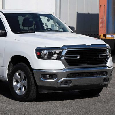 For Dodge RAM 1500 2019-2024 Factory Style Crystal Headlight Passenger Side Only Black Housing Clear Lens