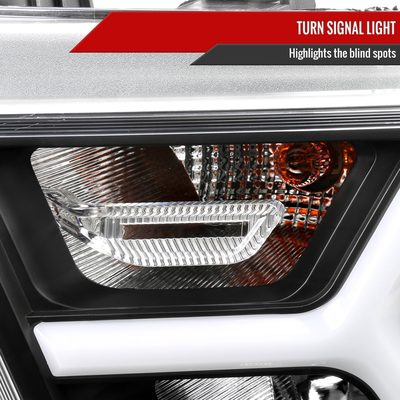 2019-2024 Dodge RAM 1500 Animated LED Bar Factory Headlights Matt Black/Clear
