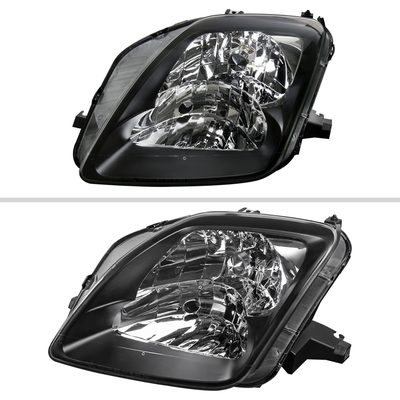 1997-2001 Honda Prelude Factory Style Headlights Matte Black/Clear Lens