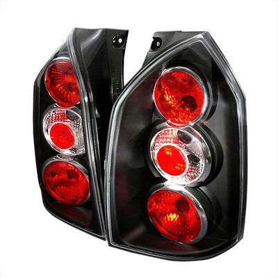 2004-2009 Hyundai Tucson Tail Lights Matte Black Housing/Clear Lens