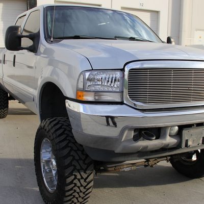 1999-2004 Ford F-250/350/450/550/Excursion Factory Headlights LED Light Chrome