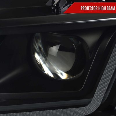 For Chevrolet Impala 2014-2020 LED DRL Sequential Project Headlights Black Housing Smoked Lens